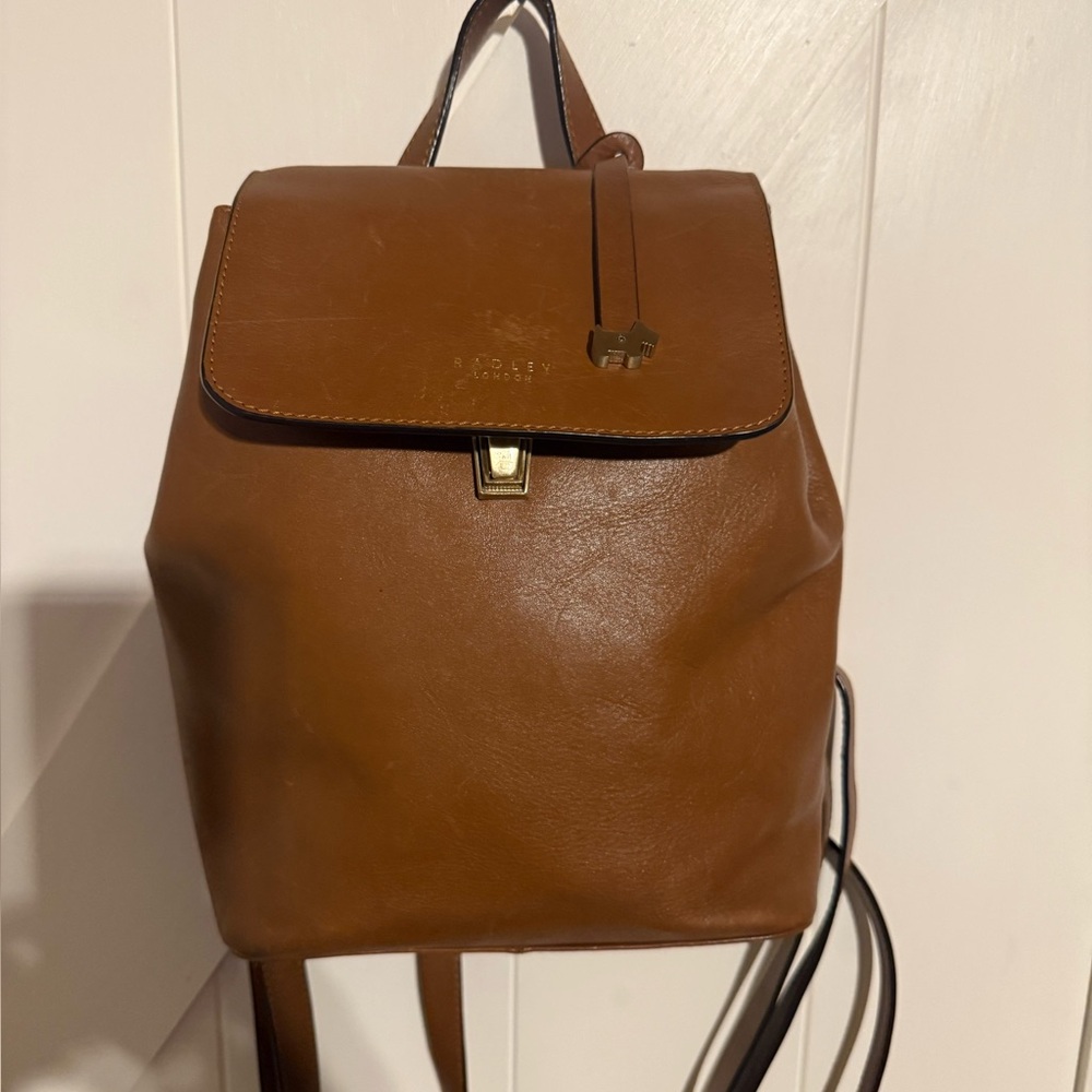 Radley London “Rivington”  Leather Flap over Backpack- Rare!